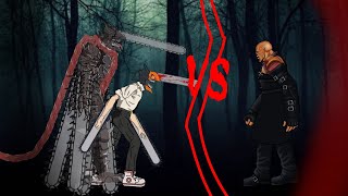 Chainsaw man vs Nemesis dc2 animation