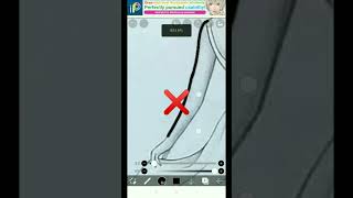 How to Trace In Ibis Paint X Smoothly | drawing Tips #shorts screenshot 3