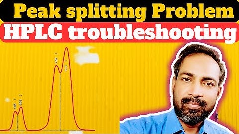 hplc peak shouldering problem | peak splitting | troubleshooting | hindi