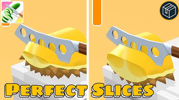 Perfect Slices All Levels Gameplay |👨‍🍳🤤| Perfect Slices New Update Mobile Games