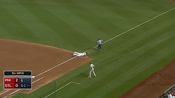 Adams makes diving stop, fires for out