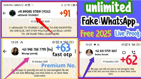 Fake whatsapp kaise banta hai 2025/how to create fake whatsapp account free.