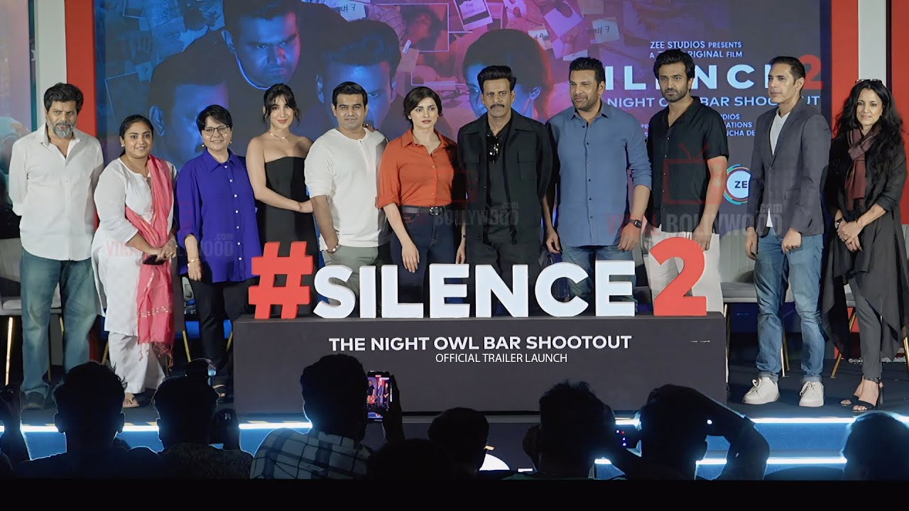 UNCUT   Silence 2  The Night Owl Bar Shootout  Official Trailer Launch  Manoj Bajpayee Prachi D