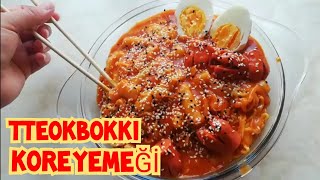 KORE YEMEĞİ tteokbokki Nasıl Yapılır I  ddokbokki I Rice cake Nasıl Yapılır I Ddubokki I