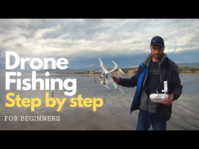 How to use a DRONE for surfcasting - Simple Drone fishing setup 