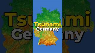 Tsunami Simulation of Germany! #tsunami #geography #germany #maps