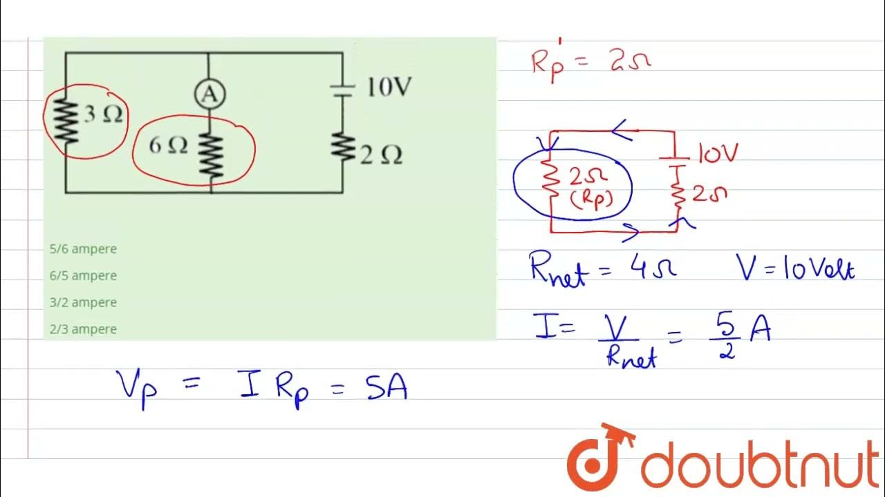 The reading of the ideal ammeter will be (Resistance of ideal ammeters