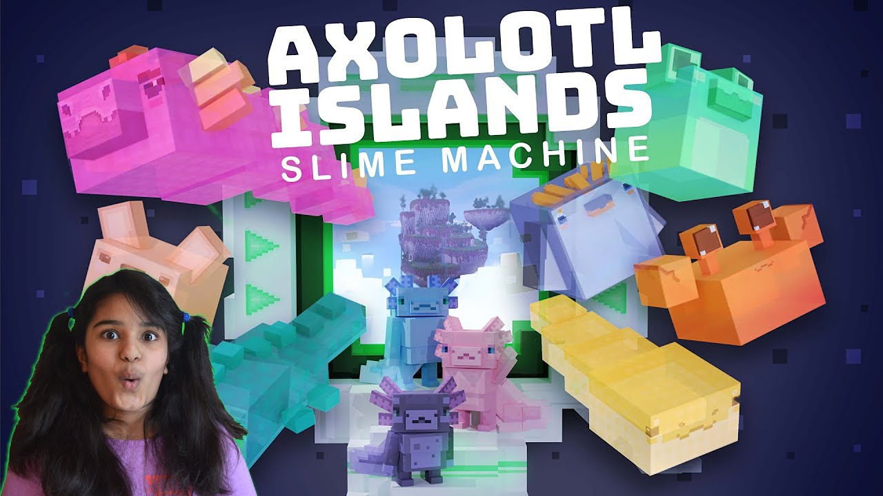 Axolotl Islands Slime Machine, FREE Minecraft Marketplace Map