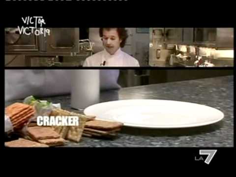 &quot;La Fame Chimica&quot; con Carlo Cracco - Crackers Salati e Panna Spray