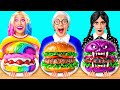 Wednesday vs おばあちゃんの料理チャレンジ | 素晴らしい食の挑戦 Fun Teen