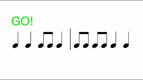 Rhythm Reading Exercises (quarter-notes and eighth-notes)