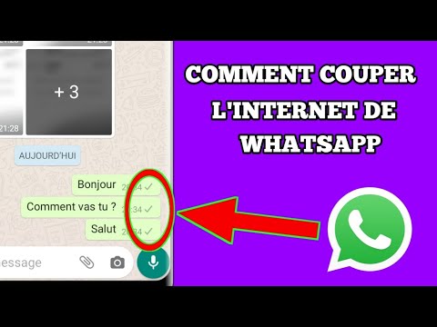 Comment couper l'internet de Whatsapp pour ne pas recevoir des messages