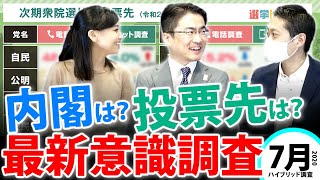【2020年7月】内閣支持率は？比例投票先は？解散風が吹く今こそ確認を！ハイブリッド意識調査｜第35回 選挙ドットコムちゃんねる #2