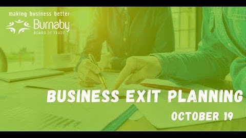 Business Exit Planning 101