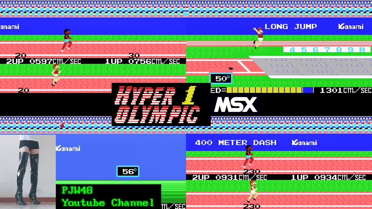 Hyper Olympic 1 for MSX gameplay