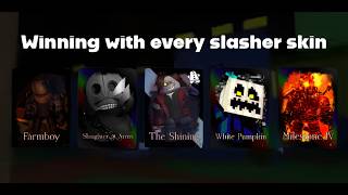 Winning with every Slasher skin in Forsaken (Azure update)