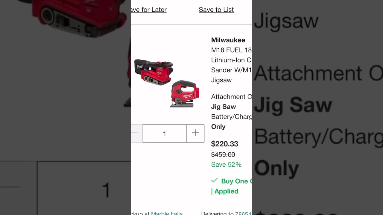 Home Depot Milwaukee Two Tool M18 FUEL DEAL Over 50 OFF 