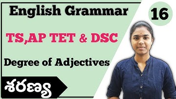 Degrees of Adjectives | English Grammar | TS,AP TET & DSC