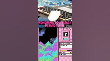 Wonderful Downstack in Sand Tetris #shorts #tetris