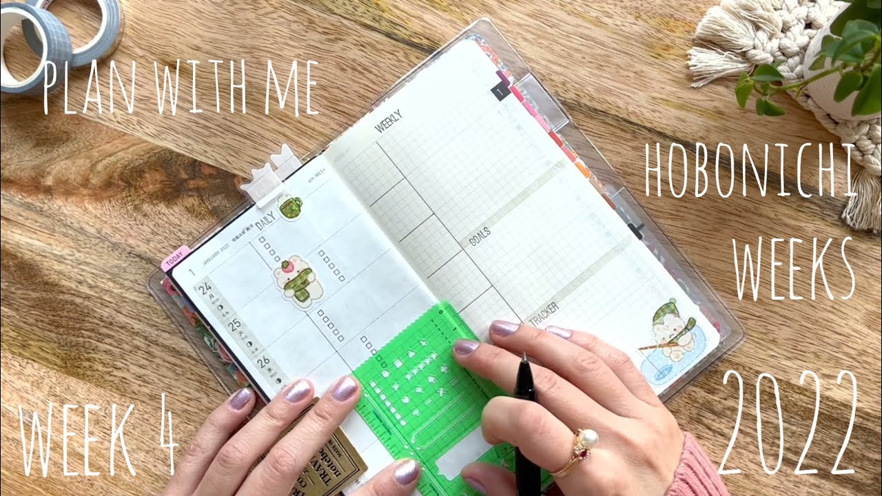 Hobonichi Weeks 2022 — Plan with Me, неделя 4 — Настройка и пролистывание системы планировщика — ...