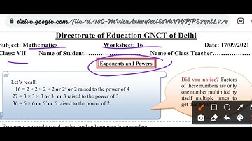class-7, Doe maths worksheet-16,Date-17/9/21, English medium@mathssolutionswithrosemaam4136