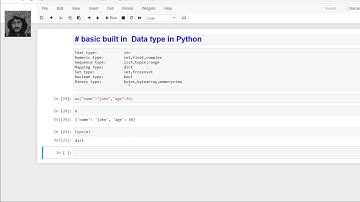 Built in Data Type in Python|| Data Science || ML || Jupyter Notebook