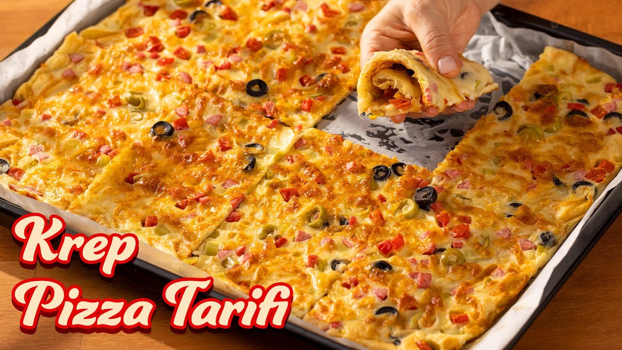 UĞRAŞTIRMAYAN PRATİK LEZZET: FIRINDA KREP PİZZA TARİFİ