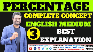 PERCENTAGE PART -3 | USEFUL FOR SSC | BANK | RRB | CAT | DEFENCE | AFCAT & OTHER COMPETITIVE EXAMS