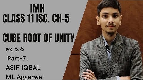 Class 11 complex number CUBE ROOT OF UNITY