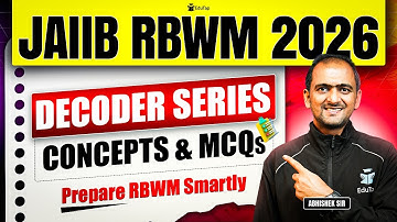 JAIIB RBWM Online Free Classes 2026 | JAIIB RBWM Concept Understanding & Question Practice