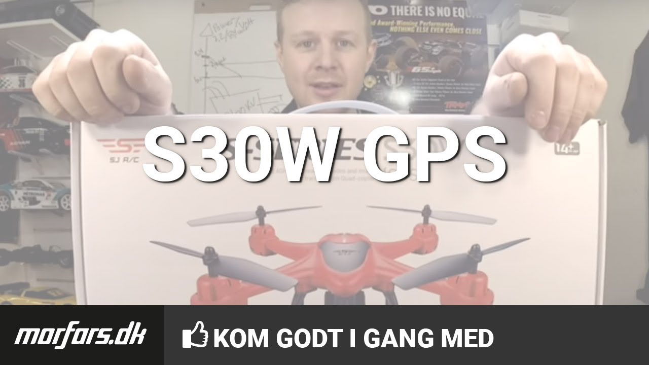 Ambassade Mordrin Kritisk Kom godt i gang med S30W, Wifi FPV drone med GPS - YouTube