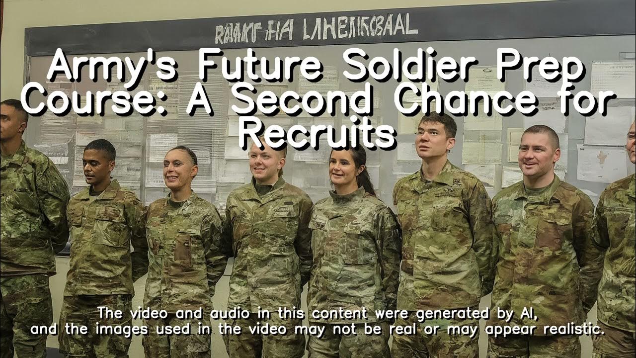 Future Soldier Preparatory Course Sign Up Army's Future Soldier Prep Course: A Second Chance for Recruits - YouTube