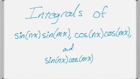 Integrating Products of Sines and Cosines