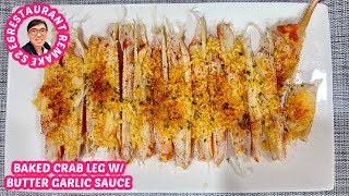 Baked Snow Crab Leg with Butter Garlic Sauce | Simple Easy Finger Food