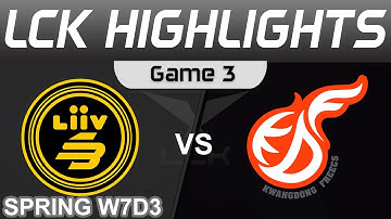 LSB vs KDF Highlights Game 3 LCK Spring Season 2023 W7D3 Liiv SANDBOX vs Kwangdong Freecs by Onivia