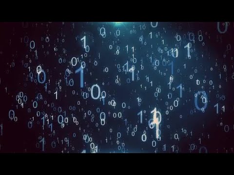 Binary Particles Rain Stock Motion Graphics