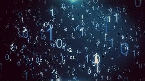 Binary Particles Rain Stock Motion Graphics