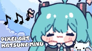 Hatsune Miku Pixel Art Speadpaint