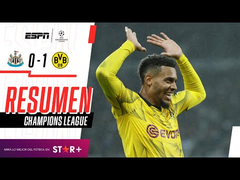 ¡Sorprendió en su visita! Dortmund venció 1-0 a Newcastle y escala en la Champions