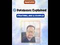 🌐 Databases Explained Structures, Uses & Examples
