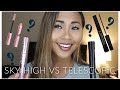 Short Thin Asian Lashes Review | Sky High by Maybelline VS Telescopic by Loreal