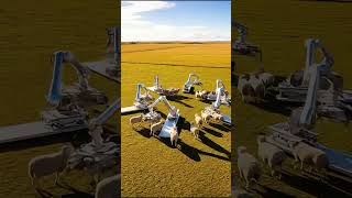 How fleet logistics manage mass livestock #shorts #robotfleet #hillside #techfuture #virals