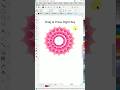 🎨 Create a beautiful floral mandala in CorelDRAW! 🌸 #newartist #graphicdesign #newlogodesign #viral