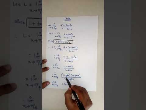 Limits (ENGINEERING MATHEMATICS) solved example-18