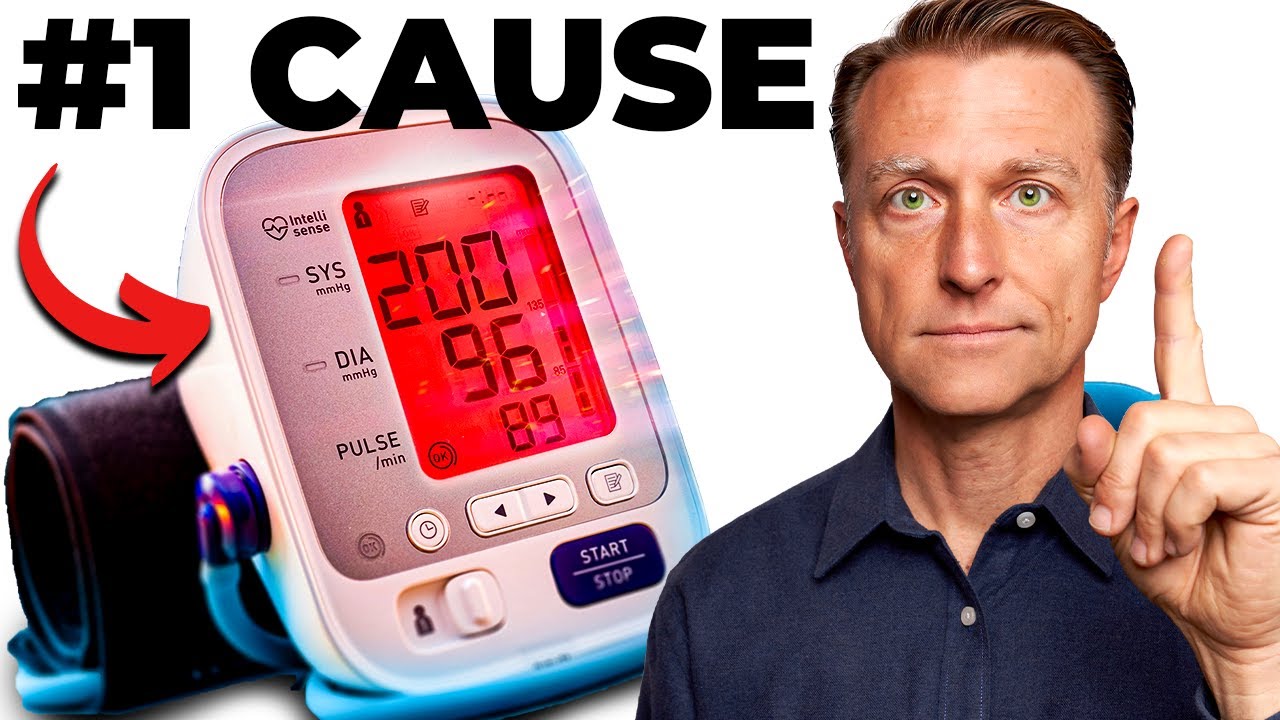 The MOST Overlooked Cause of Hypertension (High Blood Pressure)  -Dr Eric Berg Explains