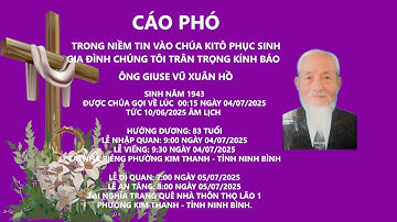 Lễ An Táng Cụ Ông Giuse Vũ Xuân Hồ