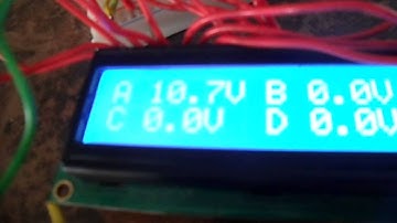 Quad Channel Arduino Voltage Meter
