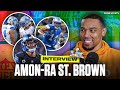 Amon-Ra St. Brown talks NBA All-Star Celebrity game, names the best route runners in NFL