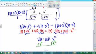 8-6 part 2 Solving rational equations (word probs and formulas)