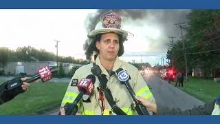 Toledo Fire Chief Allison Armstrong: 2 people unaccounted for after explosions, fire at business